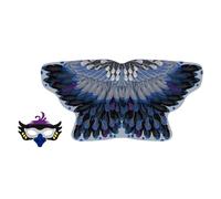 Costume da bambino, set di travestimento confortevole con maschera e mantello, costume da bambino, per carnevale, festa in costume, festa danza, cosplay, scuola,