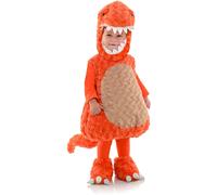 Costume Da Bambino T-Rex Arancione In Peluche Belly Babies
