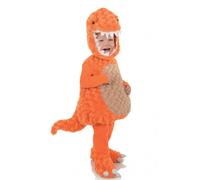 Costume Da Bambino T-Rex Arancione In Peluche Belly Babies