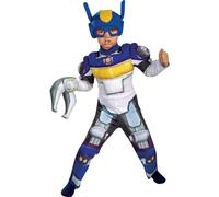 Costume da bambino Transformers Chase Rescue Bots per bambini, muscoloso, 4-6 anni