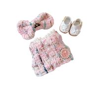 Costume da bambola alla moda da 17 cm, con scarpe, papillon, per la prima e la seconda generazione, per esporre la collezione di vestiti seduti
