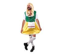 Costume da bavarese da uomo, colore: giallo e verde