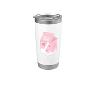 Costume da bevanda al latte alla fragola Bicchiere termico in acciaio inox doppia parete