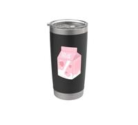 Costume da bevanda al latte alla fragola Bicchiere termico in acciaio inox doppia parete