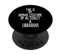 Costume da bibliotecario per bibliotecario divertente e carino da donna bibliotecaria PopSockets PopGrip Adesivo