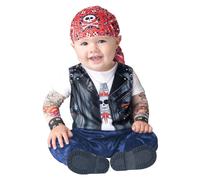 Costume Da Biker Nato Per Essere Selvaggio Bambino Infante 18-24 Mesi