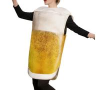 Costume da boccale da birra, realistico, in morbida schiuma, per cosplay, donne, uomini, eventi, carnevale, teatro, servizi fotografici, bar, feste, vacanze
