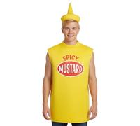 Costume da bottiglia di ketchup per adulti - Set Cosplay Condimento | Costume da senape per uomo - per Halloween, Natale, Pasqua, celebrazione, compleanno, mascherata, esibizione scéni