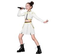 Costume da caccia al demone, per bambine, idolo Kpop, Zoey, paillettes, stampato, costume da palcoscenico, cacciatori di anime, abiti per Halloween