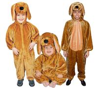 Costume Da Cagnolino Morbido Marrone Sensazionale Per Bambini