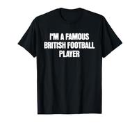 Costume da Calciatore Britannico con Scritta I'm a Famous Football Maglietta
