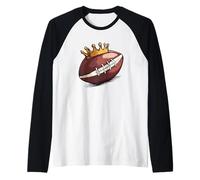 Costume da calcio coronato per ragazzi e ragazze Maglia con Maniche Raglan