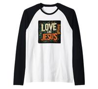 Costume da cammino nella fede e nell'amore come Gesù per uomo e donna Maglia con Maniche Raglan