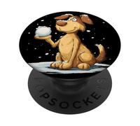 Costume da cane da combattimento palla di neve sorridente per ragazzi e ragazze PopSockets PopGrip Adesivo