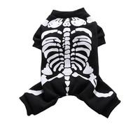 Costume da cane teschio,Costumi di Halloween per cani di piccola taglia | Dog Bone Halloween Costume Pet Clothes Dress Up, Skull Clothes Dogs, Felpa per Puppy Dog Cat