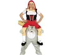 Costume da Cappuccetto a Cavallo di Lupo per Adulto L