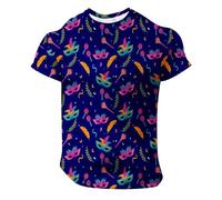 Costume da carnevale da uomo, comoda maglietta girocollo basic estiva a maniche corte con maschere modello Activewear da uomo, maglietta per tutti i giorni, maglietta da corsa, casual, top streetwear