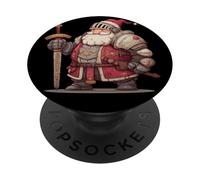 Costume da cavaliere Babbo Natale in armatura e spada per ragazzi e ragazze PopSockets PopGrip Adesivo