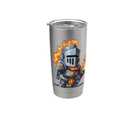 Costume da cavaliere del fuoco Bicchiere termico in acciaio inox doppia parete
