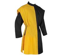 Costume da cavaliere medievale, cavaliere del tempio, crociato, tunica vichinga, tempio, carnevale, carnevale, cospaly, gonna a armi, per Halloween, medievale, Rengard, nero, bianco, stile palazzo
