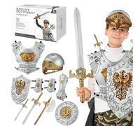 Costume Da Cavaliere Ragazzo | Classico Facile Da Indossare | Set Cosplay Cavaliere - Per Spettacoli Scenici Rappresentazioni Scuola Teatro Studenti Figlio Studenti Compagni