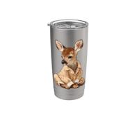 Costume da cervo addormentato in pigiama per i fan del cerbiatto e della foresta Bicchiere termico in acciaio inox doppia parete