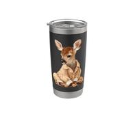 Costume da cervo addormentato in pigiama per i fan del cerbiatto e della foresta Bicchiere termico in acciaio inox doppia parete