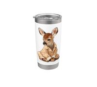 Costume da cervo addormentato in pigiama per i fan del cerbiatto e della foresta Bicchiere termico in acciaio inox doppia parete