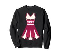 Costume da Cheerleader Cheerleading Halloween Cheer Team Felpa