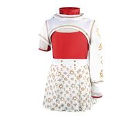Costume da cheerleader zombi per bambine, per Halloween, scuola superiore, per cosplay, feste (stile 01, 6-7 anni)