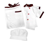 Costume Da Chef Bambino Cappello Cuoco Outfit Per Bambini Grembiule