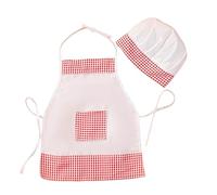 Costume da Chef per Neonato Set Costume da Cuoco Bambino Vestito Grembiule Cappello Bambino per 1-2 Foto Bambino Fotografia Prop (1-6 Months)