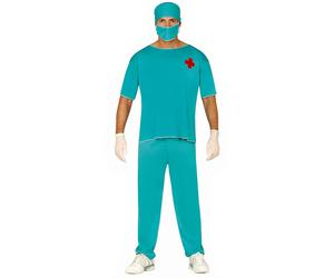 Costume da chirurgo uomo Vestito Carnevale da medico surgeon dottore M/L