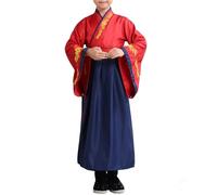 Costume da Cinese Bambino Tradizionale 2-18 Anni Abito Hanfu Maniche Larghe Vestito Cinese Palazzo Elegante per Capodanno, Compleanno, Cosplay, Cerimonia, Spettacoli, Carnevale e Halloween,01