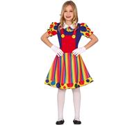 COSTUME DA CLOWN BAMBINA TAGLIA 7-9 ANNI