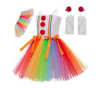 Costume da clown da bambina, , spettacolo sul palco, cosplay