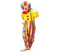 Costume da CLOWN economico con collare e bretelle