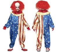 Costume da clown horror per Halloween, 10-12 anni