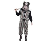 Costume Da Clown Vintage Scuro Spaventoso Per Adulti E Bambini