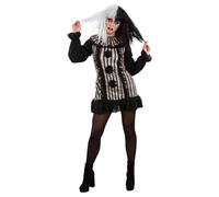 Costume Da Clown Vintage Scuro Spaventoso Per Adulti E Bambini