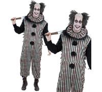 Costume Da Clown Vintage Spaventoso Da Uomo Per Halloween IT