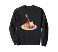 Costume da colazione con chitarra Red Rock e frittelle divertenti Felpa