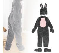 Costume da coniglietto di Halloween con guanti per il copricapo per la festa