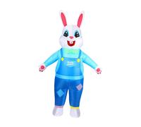 Costume da coniglietto gonfiabile pasquale divertente full body bunny abita