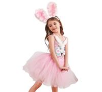 Costume da coniglietto pasquale per bambini: costume per bambini, coniglio, orecchie di animali, banda, tutù, gambe, set di Halloween | Vestito da coniglio tutù per ragazze, coniglio Pasc