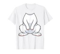 Costume da Coniglio Bianco Divertente per Halloween e Cosplay Maglietta