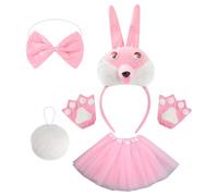 Costume Da Coniglio Bianco Pasterhase - Fascia Per Orecchie Di Coniglio | Confortevole Vestiti Da Coniglio Regolabile Per Le Celebrazioni Di Pasqua Halloween Partiti Cosplay Eventi | Luce Dolce