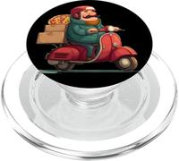 Costume da consegna scooter per gli amanti della pizza e dei fast food PopSockets PopGrip per MagSafe