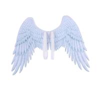 Costume da cosplay con ali di piume per feste di compleanno e matrimonio