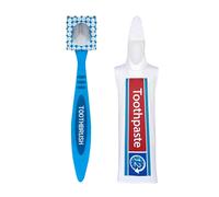 Costume da cosplay con dentifricio e spazzolino da denti, divertente